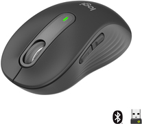 Logitech Logitech Signature M650 Draadloze Muis - Voor kleine tot middelgrote handen, 2 jaar batterijduur, stil klikken, aanpasbare zijknoppen, Bluetooth, compatibel met meerdere apparaten - Graphite