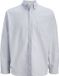 JACK&JONES JORNORREBRO OXFORD SHIRT L/S Heren Overhemden Cashmere Blue Gestreept Katoen/Polyester Loose Fit XL