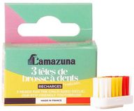 Lamazuna Set of 3 toothbrush heads soft kid