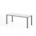 HAMMERBACHER Bureau H-Serie | Piètement à 4 pieds | réglable en hauteur | extrêmement stable, Taille plateau de table : 180 x 80 cm, Couleur plateau de table : Blanc, Couleur piètement : Graphite