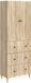 vidaXL - Salon d'angle - Bois traité - Chêne Sonoma
