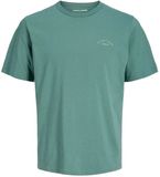 JACK&JONES T-shirt à col rond et manches courtes pour garçon, taille 128, coton, vert menthe