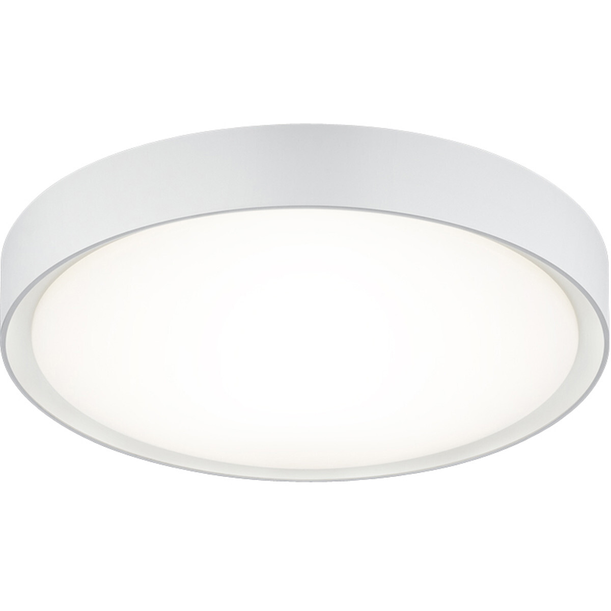 BES LED LED Plafondlamp - Trion Clirno - 18W - Warm Wit 3000K - Dimbaar - Opbouw Rond - Mat Wit - Kunststof