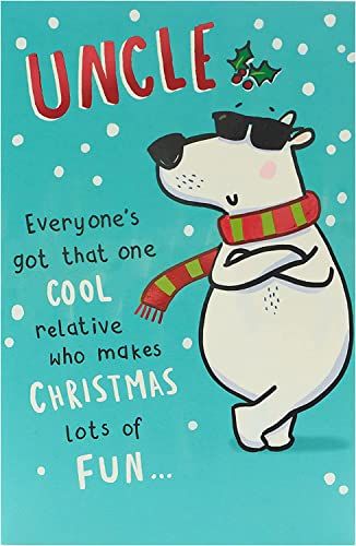 Kerstkaart voor oom - grappige kerstkaart voor oom