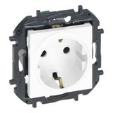 LEGRAND Niloé Step-stopcontact, 2P+T, 16 A, monteerbaar, voor inbouwmontage, wit, 398250B