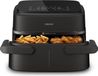 Philips Airfryer Serie 1000 Friteuse zonder olie, 7,1 liter, flexibel mandje, afneembare scheidingswand, 2400W, zwart