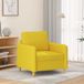 vidaXL Fauteuil Lichtgeel Stof 60 cm