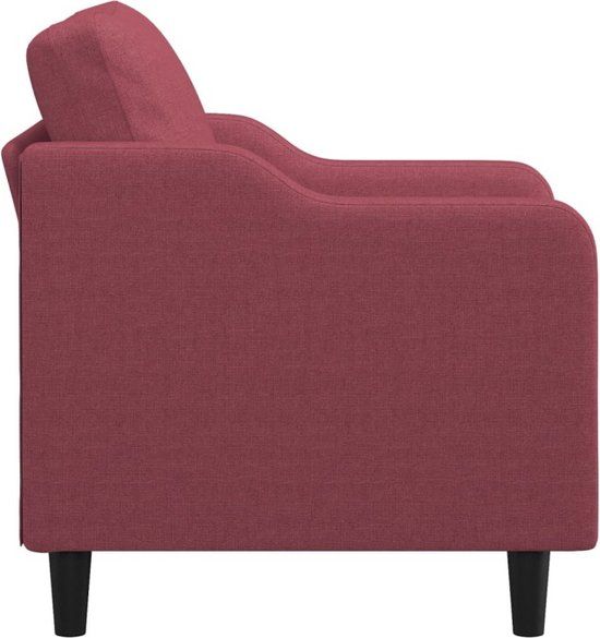 vidaXL Fauteuil Stof Wijnrood