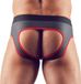 Svenjoyment Underwear OV-Großhandel Slip Met Open Achterkant - Zwart/Rood