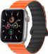 iMoshion Siliconen magnetisch bandje Apple Watch 38/40/41mm - Oranje/Zwart