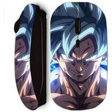 Dragon Ball Z Maniacase Zwarte Draadloze Muis Goku Ultra Instinct Boos Gezicht