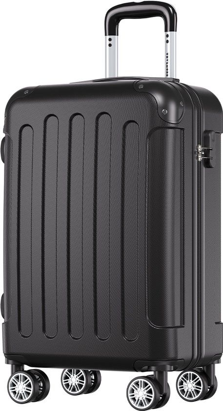 TRVLMORE Handbagage Koffer - 38L - Cijferslot - Lichtgewicht - Trolley - 54x36x20cm - Past binnen 55x40x20 cm - Zwart