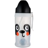 Canpol babies Thermosfles met buis en gewicht 9 m + 1 stuk, 100% waterdicht, afneembare handgreep, vaatwasser- en magnetronbestendig, reservebuis (350 ml, BabiesBoo Panda)