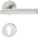 Häfele Garniture à béquilles LDH 2171 en acier inoxydable brossé, cylindre profilé PZ