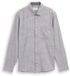 Tom Tailor - Chemise coupe droite avec poche poitrine - Taille XXXL - pavement grey white structure