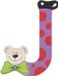 Playshoes Houten letter J lilapaars