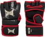 Tapout MMA-handschoenen Crafton MMA-trainingshandschoenen van kunstleer (1 paar) - Zwart/Rood/Ecru - Maat M