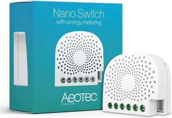 Aeotec Nano Z-Wave Inbouw Schakelaar - Slimme LED - Energiemeting