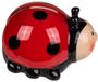 Home & Styling Spaarpot Lieveheersbeestje Keramiek Rood/Zwart 11 x 9.5 cm