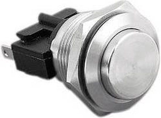 Bulgin MP0031/2 Vandalismebestendige druktoets 250 V/AC 5 A 1x uit/(aan) Moment (Ø x h) 21.5 mm x 33.8 mm IP66 RVS