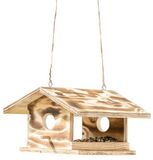 Dehner Natura Arber, voederhuis voor wilde vogels, ca. 30,5 x 19 x 28 cm, hout, bruin