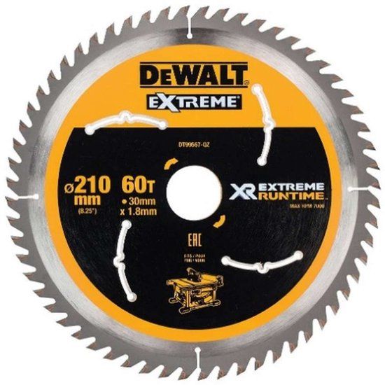 DeWalt DT99567 XR Cirkelzaagblad - 210 x 30 x 60T - Hout