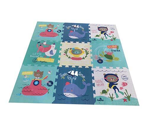 Babify Toy Planet Puzzelmat voor baby's, dikte 2 cm, antislip, extra groot, omkeerbaar, waterdicht, draagbaar, dubbelzijdig, voor peuters en baby's (165 x 165 x 2 cm)