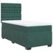 vidaXL Boxspringbed met matras, donkergroen, 140x200 cm, fluweel