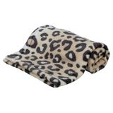 Trixie Hondendeken Leo Softpluche Panterprint Hondenmand Creme 150x100 cm