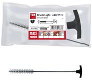 Brosse de nettoyage légère pour trou de forage - 20 mm - Pour brique creuse et pierre perforée - M8 et M10