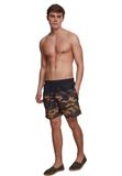 Urban Classics Block Swim Shorts Zwembroek woodland/zwart L