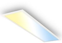 B.K.Licht BRILONER Piatto LED Plafonniére - 100cm - Wit - Dimbare Badkamerlamp met Instelbare Kleurtemperatuur - 2600Lm - 24W - IP44
