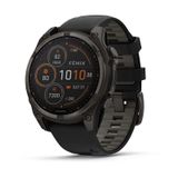 Garmin Fenix 8 Solar Sapphire 47mm - Titane Gris Carbone DLC - Montre connectée GPS multisports - Noir/Gris