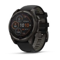 Garmin Fenix 8 Solar Sapphire 47mm - Carbon Gray DLC Titanium - Multisport GPS Smartwatch - Zwart/Grijs