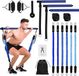 Markenlos Wan GmbH Pilatesbarset 30-50 pond met weerstandsbanden - Draagbare 3-delige set voor thuisfitnessapparaten