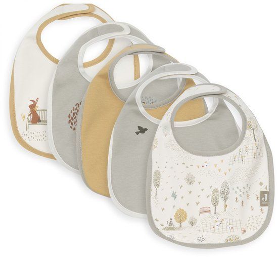 Jollein Slabbetjes Waterproof - 5 Stuks - Tiny Park