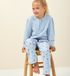Little Label - Meisjes Pyjama-set Lichtblauwe Hartjes 8Y/122-128 - Zachte BIO Katoen
