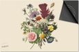 Dietrix Inductie Beschermer - 65x52cm - Bloemen en Planten - Veldboeket op lichtgeel