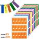Allecto plus - 22 feuilles de marqueurs de câbles, étiquettes de fils étanches - 660 pièces, 9 couleurs