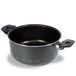 ALLUFLON Costanza steelpan, anti-aanbaklaag, 2 handgrepen, aluminium, zwart, 18 cm