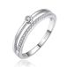 Elenza AMS Elenza Sterling .925 Zilveren Solitair Ring met Zirkonia