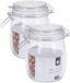 Excellent Houseware Keuken Voedsel Opslagpotten - 3x stuks - 750 ML - Glas