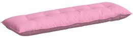 vidaXL Coussin de dossier Rose 160 x 19 x 50 cm Tissu