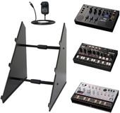 Bax Music bv Support pour synthétiseur - incluant 3 unités Korg Volca - Innox SynthStand 02 - Multicolore