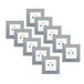 Siemens Delta Viva stopcontact 2P + T, wit, 10 stuks
