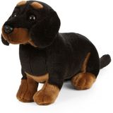 Living Nature Pluche Teckel hond knuffel - 20 cm