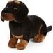 Living Nature Pluche Teckel hond knuffel - 20 cm