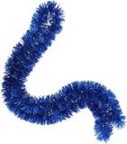 Ger Import Kerstslinger - Blauw - Folie Lametta - 180 x 7 cm