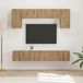 Maison Exclusive Meuble TV exclusif - Ensemble de 5 pièces en bois stratifié imitation chêne fumé