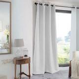 HomeMaison Verduisteringsgordijn 135 x 180 cm Wit Polyester